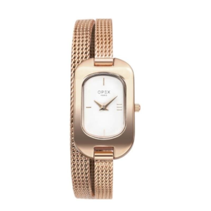 MONTRE BALLERINE DOUBLE OR ROSE